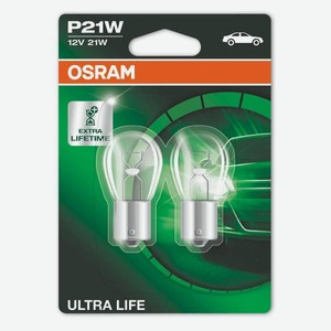 Автомобильные лампы Osram Ultra Life P21W 12V, 2 шт (7506ULT-02B)