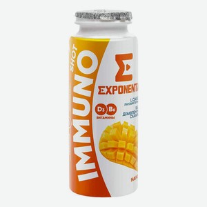 Кисломолочный напиток Exponenta Иммуно шот манго 2,5% 100 г