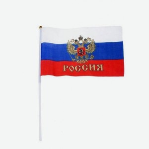 Флаг болельщика Россия, 14x21 см
