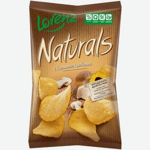 Чипсы картофельные Naturals с белыми грибами
