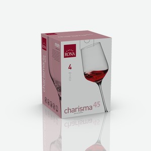 Набор бокалов для вина Rona Charisma, 450мл x 4шт Словакия