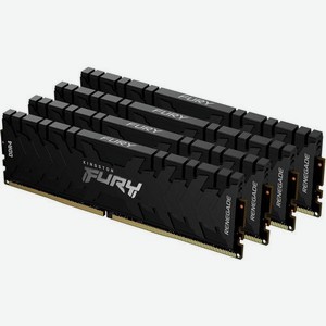 Оперативная память Kingston Fury Renegade Black KF432C16RBK4/32 DDR4 - 4x 8ГБ 3200МГц, DIMM, Ret