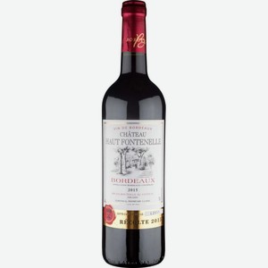 Вино Chateau Haut Fontenelle Bordeaux красное сухое 13 % алк., Франция, 0,75 л