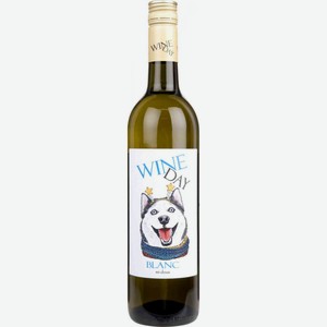 Вино Wine Day Blanc белое полусладкое 12 % алк., Россия, 0,75 л