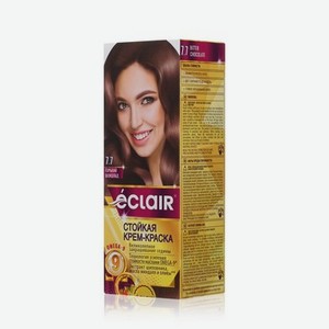 Стойкая крем - краска для волос с маслами Eclair Omega-9 7.7 Горький шоколад