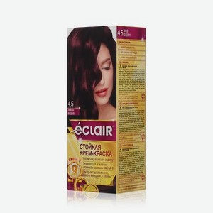 Стойкая крем - краска для волос с маслами Eclair Omega-9 4.5 Дикая вишня