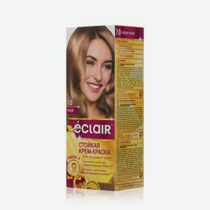 Стойкая крем - краска для волос с маслами Eclair Omega-9 7.0 Русый