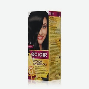 Стойкая крем - краска для волос с маслами Eclair Omega-9 1.0 Черный