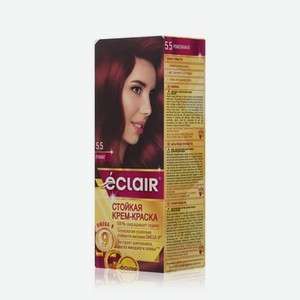 Стойкая крем - краска для волос с маслами Eclair Omega-9 5.5 Гранат