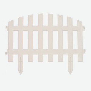 Забор декоративный GARDENPLAST Renessans белый, 35х45 см, 7 секций