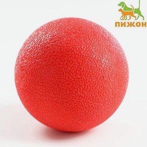 Игрушка Пижон «Цельнолитой шар» большой 7 см каучук красный