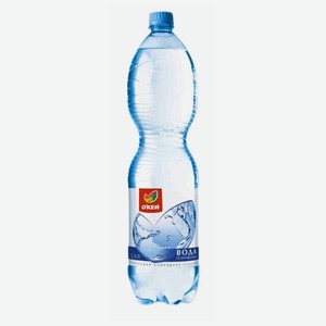 Вода газированная Окей питьевая, 1,5 л, пластиковая бутылка