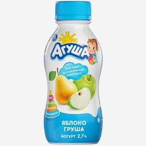 Йогурт питьевой Агуша 2.7% яблоко-груша с 8 месяцев