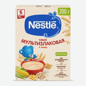 Каша Nestle мультизлаковая безмолочная 5 злаков с 6 месяцев, 200г Россия