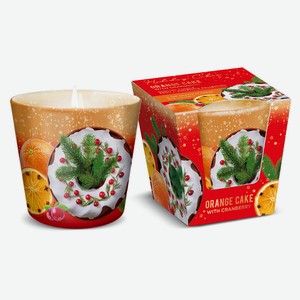 Свеча Bartek candles Праздничные пироги ароматизированная в стакане, 9х8,5 см