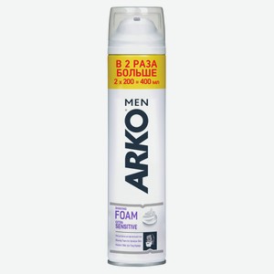 Пена для бритья Arko Men Sensitive для чувствительной кожи, 400 мл