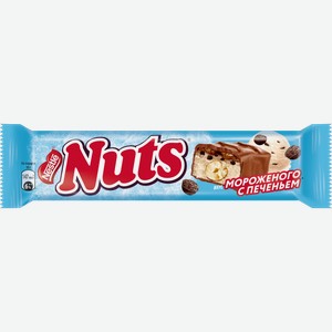 Шоколадный батончик Nuts Duo фундук мороженное печенье 60г