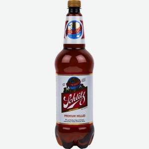 Пиво Schlitz Premium Helles светлое фильтрованное 5 % алк., Россия, 1,25 л