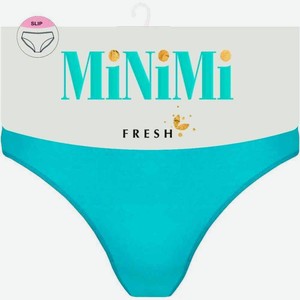 Трусы-слипы женские MiNiMi Fresh MF221 с заниженной талией цвет: бирюзовый, 46 р-р