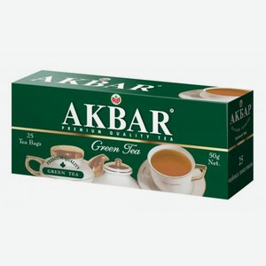 Чай Акбар Зеленый 25пак