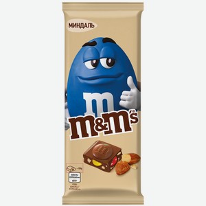 Шоколад молочный M&M s с миндалём и разноцветным драже, 122г