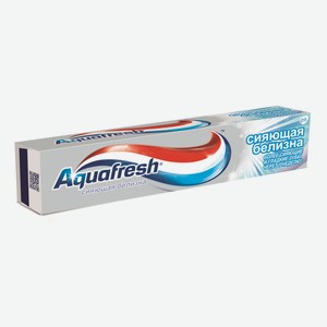 Зубная паста Aquafresh Сияющая белизна отбеливающая для тройной защиты полости рта с фтором, 100мл Словакия