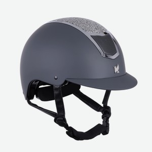 Шлем защитный для верховой езды с регулировкой SHIRES Karben  Valentina , обхват 59-61 см, серебро (Великобритания)