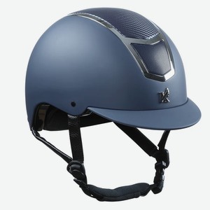Шлем защитный для верховой езды с регулировкой SHIRES Karben  Sienna , обхват 56-58 см, синий