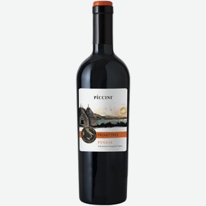 Вино Piccini Primitivo Puglia красное полусухое 0,75 л