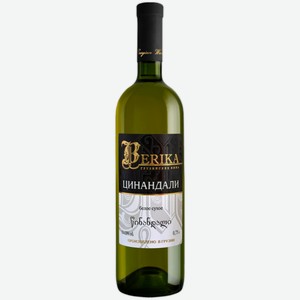 Вино Berika Цинандали белое сухое 0,75 л
