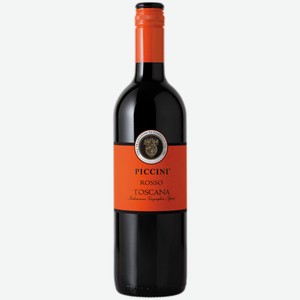 Вино Piccini Toscana Rosso красное полусухое 0,75 л