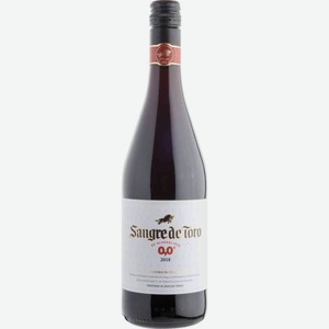 Вино безалкогольное Sangre de Toro красное полусладкое, Испания