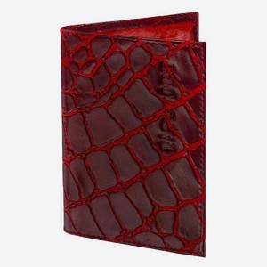 Обложка для паспорта Brauberg Croc Passport, натуральная кожа, красная (237180)