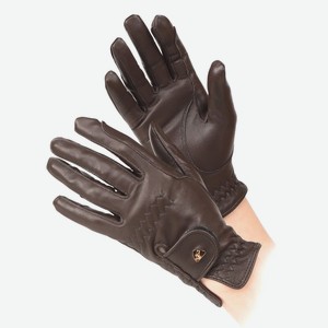 Перчатки для верховой езды кожаные SHIRES AUBRION , XS, коричневый, пара (Великобритания)
