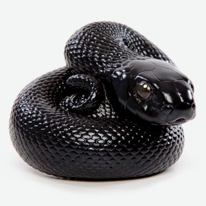 Коллекционная фигурка королевской змеи EXOPRIMA, чёрная