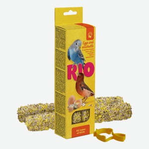 Лакомство для птиц Rio с яйцом и ракушечником 40 г х 2 шт