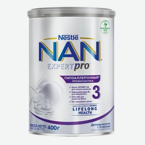 Смесь молочная NAN Optipro Nestle Гипоаллергенный 3, 400г Германия