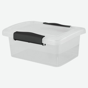 Ящик для хранения Keeplex Vision с защелками прозрачный кристалл 0,85 л, 16,8х12,5х7,1 см