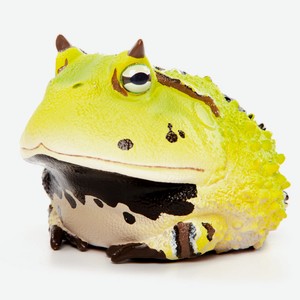 Коллекционная фигурка лягушки-рогатки EXOPRIMA, зелёно-коричневая