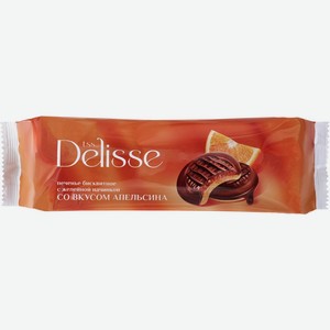 Печенье бисквитное DELISSE с желейной нач. со вк. апельсина, Россия, 137 г