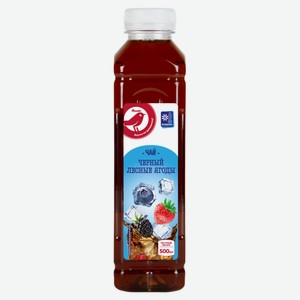 Чай черный холодный АШАН Красная птица со вкусом «Лесные ягоды», 500 мл