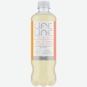 Напиток витаминизированный Lifeline со вкусом Персика и ЮЗУ без газа, 0,5 л