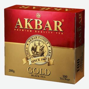 Чай черный Akbar Gold в пакетиках 2 г х 100 шт