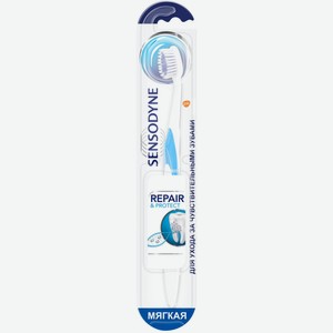 Зубная щетка Sensodyne Восстановление и защита для чувствительных зубов для деликатной чистки мягкая в ассортименте Китай
