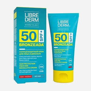 LIBREDERM Крем для лица и зоны декольте солнцезащитный BRONZEADA SPF50