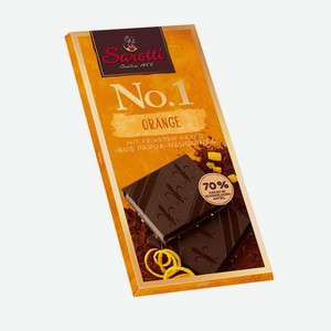 Шоколад Sarotti No.1 Orange горький c засахар.цедрой апельсина 70% тм Sarotti, 1/100, Stollwerck Gmb