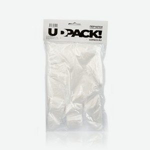 Одноразовые перчатки UDPACK полиэтиленовые 100шт