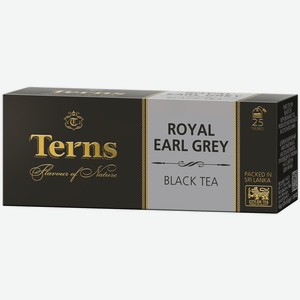 Чай черный Terns Royal Earl Grey с бергамотом 25 пак