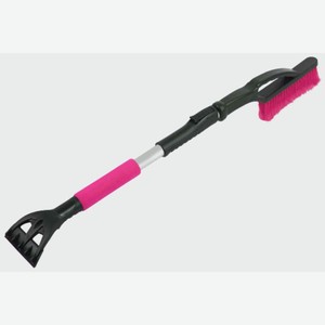 Щетка-скребок для автомобиля телескопическая AD-04227-Pink, 80,5-110 см