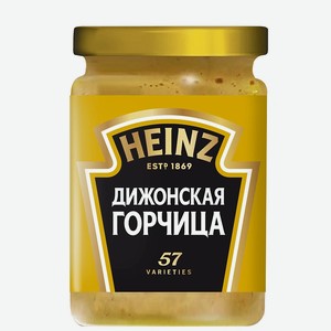 Горчица Дижонская Heinz 170мл в стекле, 0,184 кг